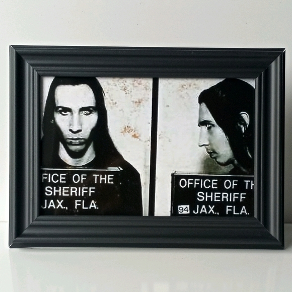 Marilyn Manson Mugshot Metal Rock Alternative Goth - Picture 6 of 9